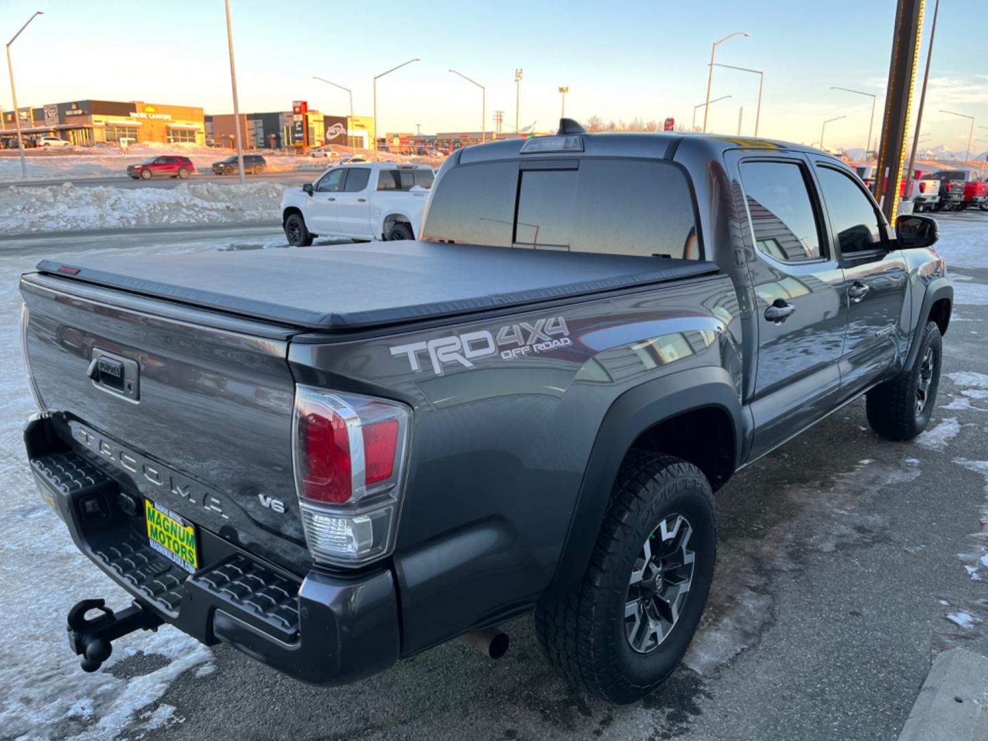 2022 Gray Toyota Tacoma TRD Off Road Double Cab V6 6AT 4WD (3TMCZ5AN6NM) with an 3.5L V6 DOHC 24V engine, 6A transmission, located at 1960 Industrial Drive, Wasilla, 99654, (907) 274-2277, 61.573475, -149.400146 - Photo#5